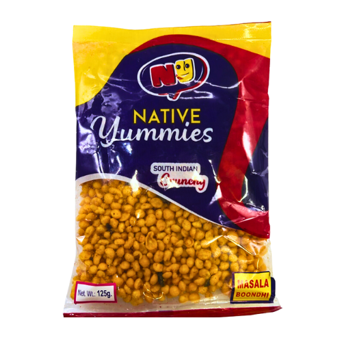 NATIVE YUMMIES MASALA BOONDI 125G