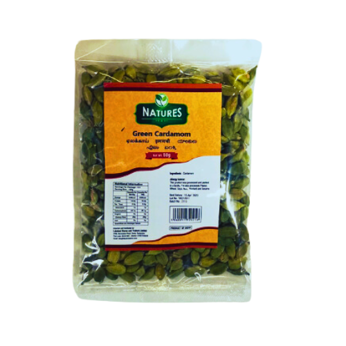 NATURES  GREEN CARDAMOM 50G