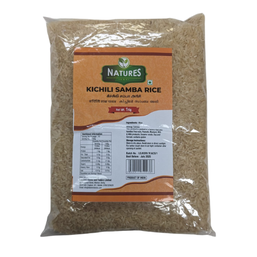 NATURES KICHILI SAMBA RICE 1KG