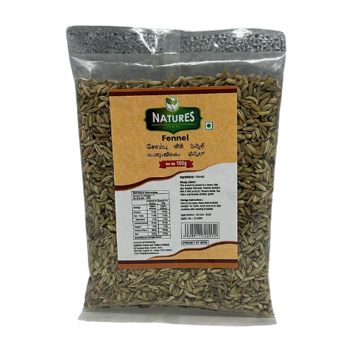 Buy Natures Fennel Seeds 100G Online