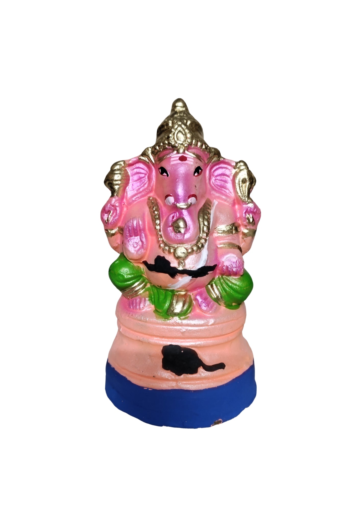 Buy Vinayagar (Ganesh) Statue 8" Inches - Full Color - Orange Online