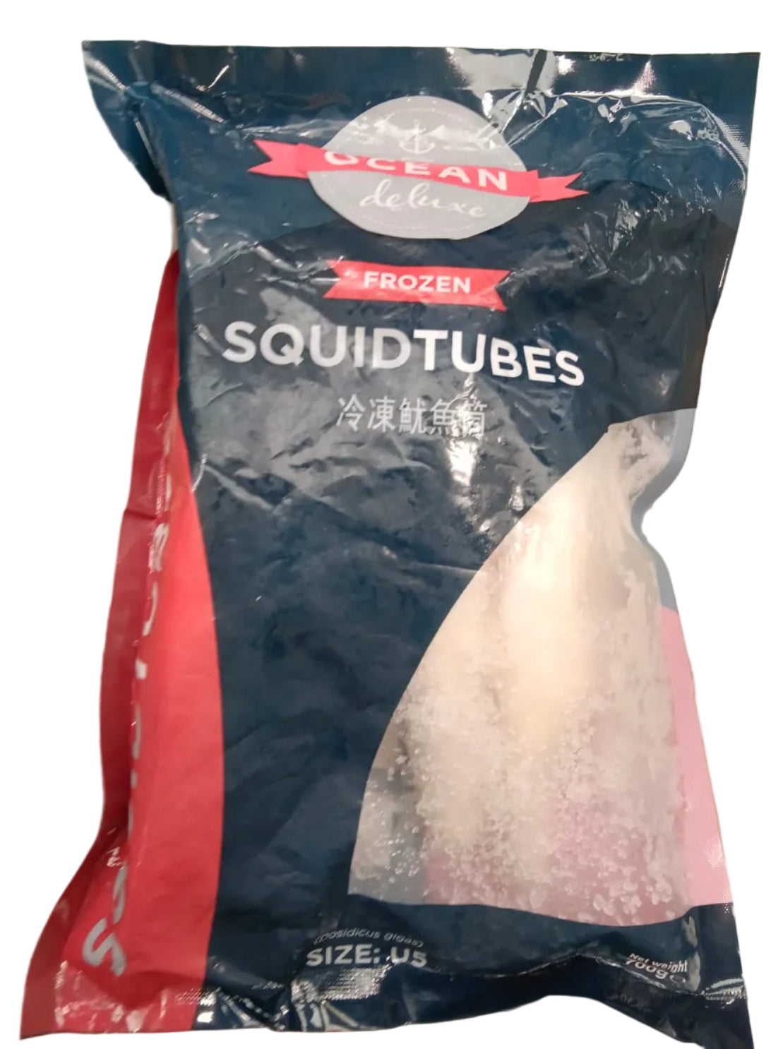 OCEAN DELUXE FROZEN SQUID TUBES 700G