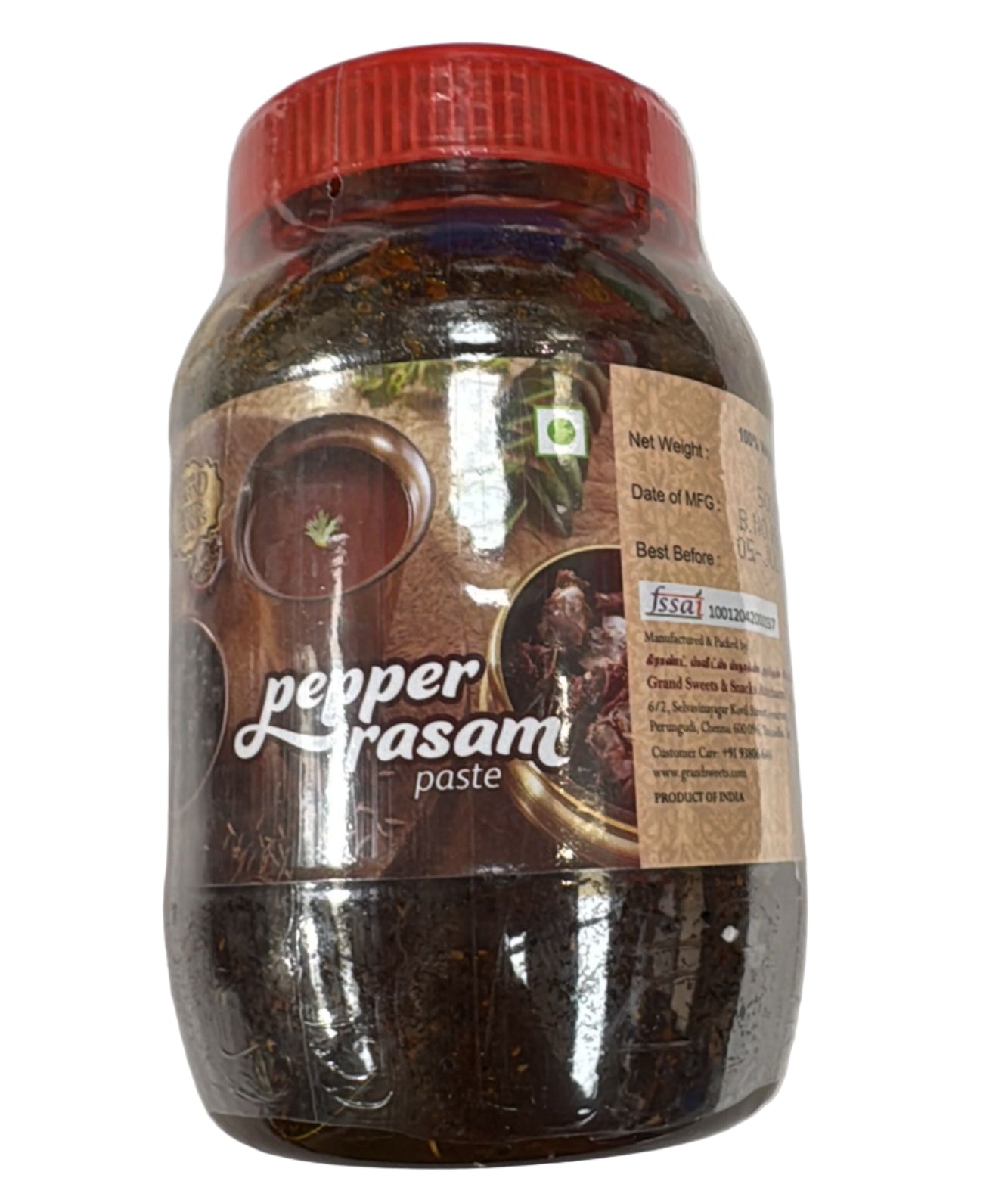 GRAND SWEETS AND SNACKS - PEPPER  RASAM PASTE 500G