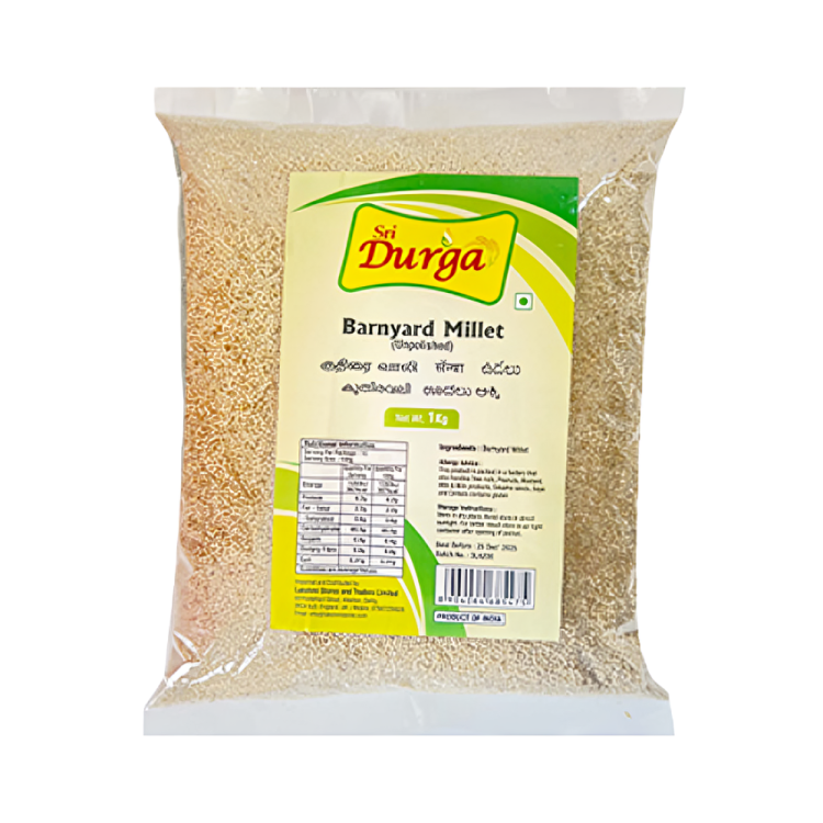 Buy Sri Durga Unpolished Millet 1Kg - Kuthiraivali (Barnyard Millet) Online