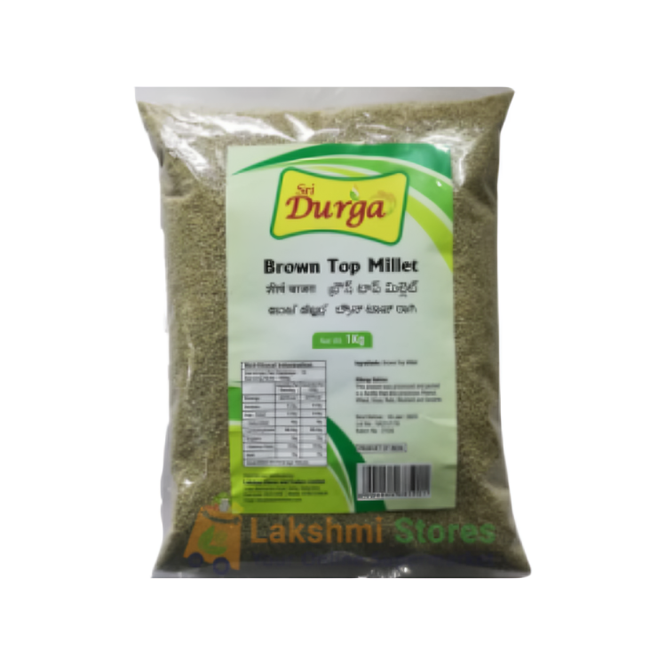 SRI DURGA UNPOLISHED MILLET 1KG - BROWN TOP MILLET