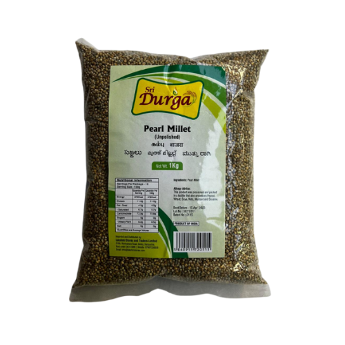 SRI DURGA UNPOLISHED MILLET 500G - KAMBU (PEARL MILLET)