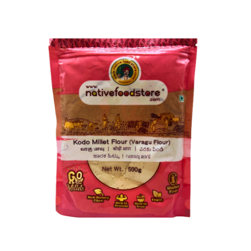 Buy NATIVE FOOD STORE Millet Flour 500g Products Online (Varagu)