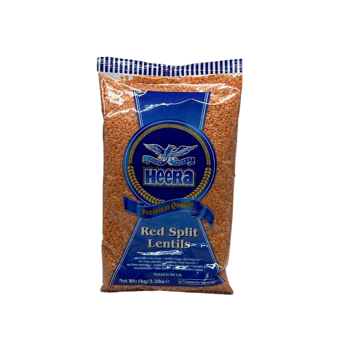 Buy Heera Red Split Lentils (Masoor Dal) 1KG Online