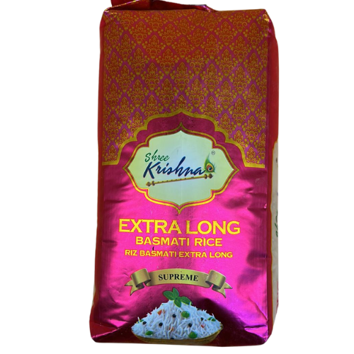 SHREE KRISHNA EXTRA LONG BASMATI RICE 1KG | Lakshmi Stores UK
