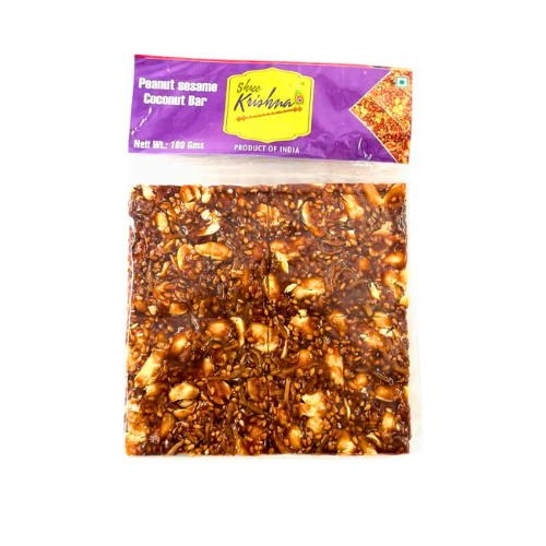 Buy Shree Krishna Peanut Sesame Coconut Bar 100g Online