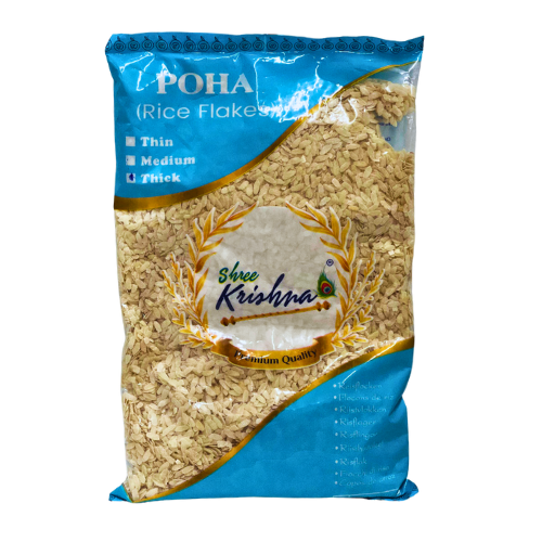 SHREE KRISHNA POWA (WHITE RICE FLAKES) THICK 1KG