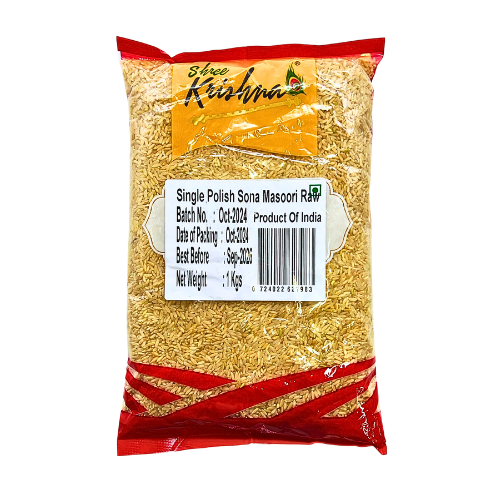 SHREE KRISHNA SINGLE POLISHED (BROWN) SONA MASOORI RICE - 1KG
