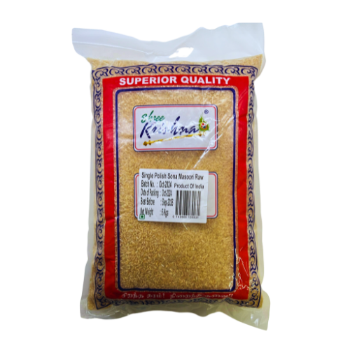 SHREE KRISHNA SINGLE POLISHED (BROWN) SONA MASOORI RICE 5KG