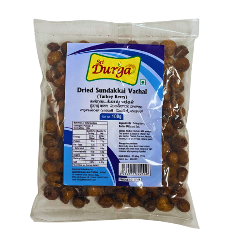 Buy SRI DURGA Dried Vathal 100g Sundaikai Online