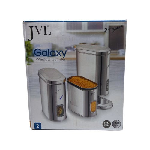 JVL STAINLESS STEEL KITCHEN STORAGE CONTAINER MODEL G2 (2.5 LITRES)