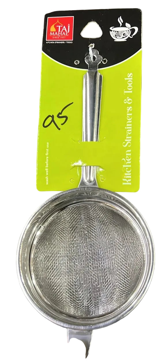 STAINLESS STEEL (SS) TAJ TEA STRAINER  "3"