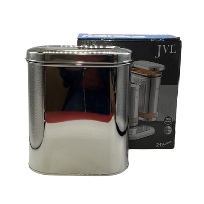 JVL STAINLESS STEEL KITCHEN STORAGE CONTAINER MODEL G2 (2.5 LITRES)
