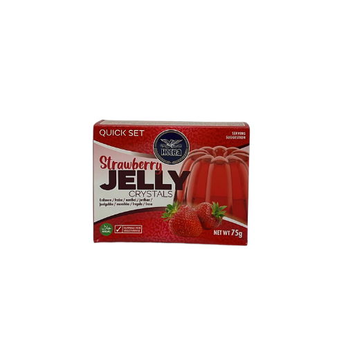 Buy HEERA STRAWBERRY CRYSTAL JELLY ( HALAL ) 75G Online