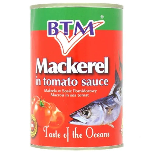 Buy Btm Mackerel In Tomato Sauce 425G Online