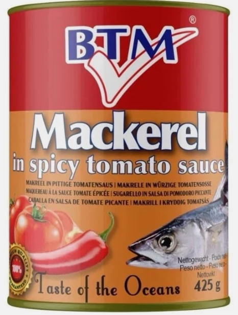 BTM MACKEREL IN SPICY TOMATO SAUCE 425G