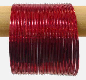 GLASS BANGLES RED