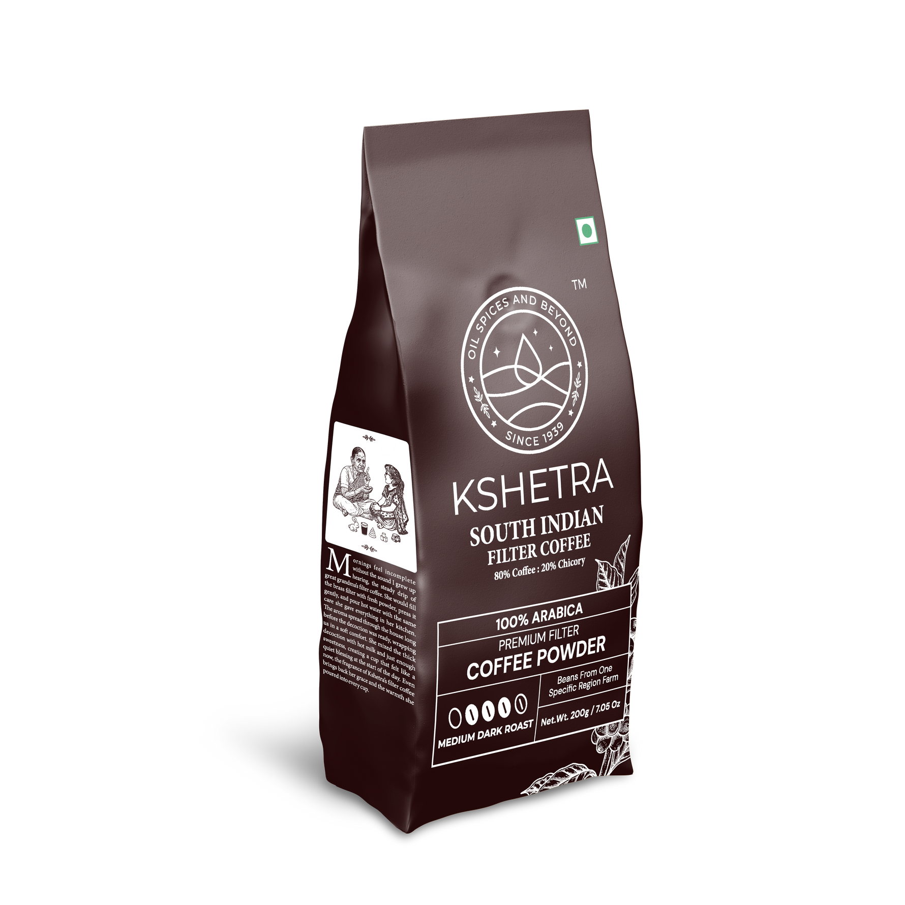 KSHETRA PREMIUM COFFEE POWDER WITH CHICORY 200G
