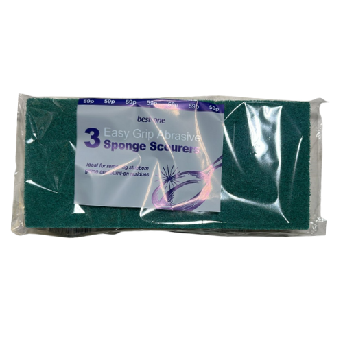 Sponge Scourers 3pcs – Soft and durable kitchen sponges, perfect for dishwashing and cleaning