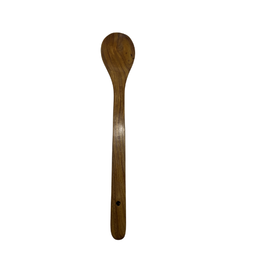WOODEN OVAL LADDLE SPOON (14 INCHES)