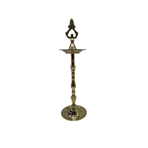 BRASS VEL SHAPED KUTHU VILAKKU SIZE 10 (12 INCHES) - 1 PIECE