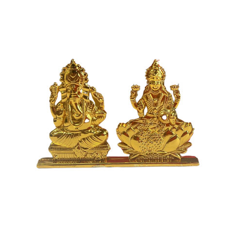 METALIC LAKSHMI VINAYAGAR 3'INCH
