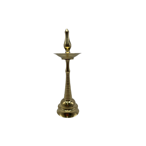 Buy BRASS KERALA KUTHU VILAKKU (ROUND) 10 INCHES Online