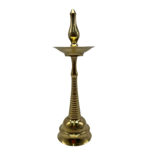Buy BRASS KERALA KUTHU VILAKKU (ROUND) SIZE 8 1 PIECE Online