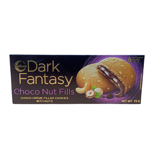 Buy Sunfeast Dark Fantasy Choco Nut Fills 75G Online