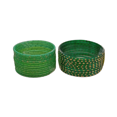 Buy Glass Bangles Green 2.4 Inches Online from Lakshmi Stores, UK