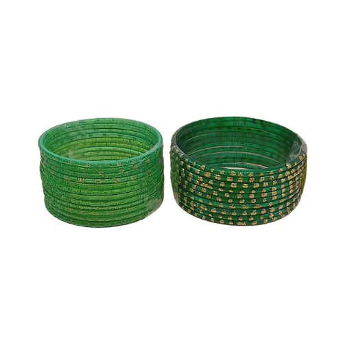 Buy Glass Bangles Green 2.4 Inches Online from Lakshmi Stores, UK