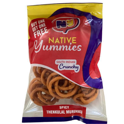 Buy Native Yummies Spicy Thenkulal Online from Lakshmi Stores, UK