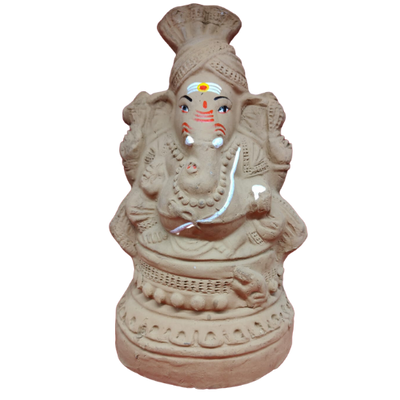 VINAYAGAR STATUE PURE CLAY 10 INCHES