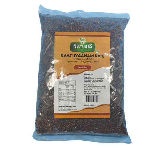 Buy NATURES KATTUYANAM RICE 1KG Online