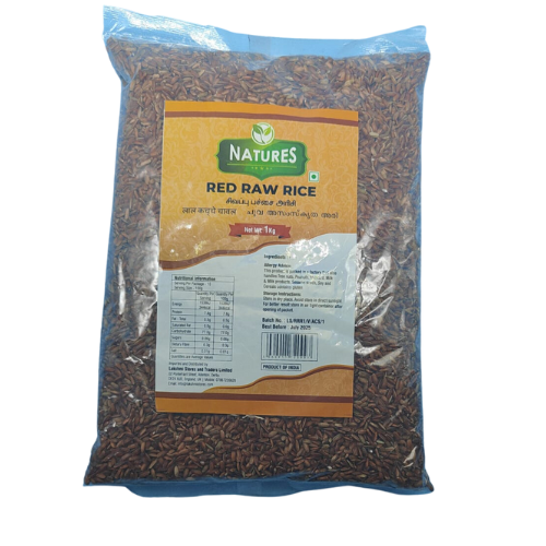 NATURES RED RAW RICE 1KG