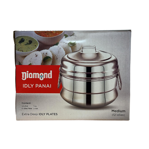 DIAMOND IDLY POT (INDUCTION BASE) - 12 PITS