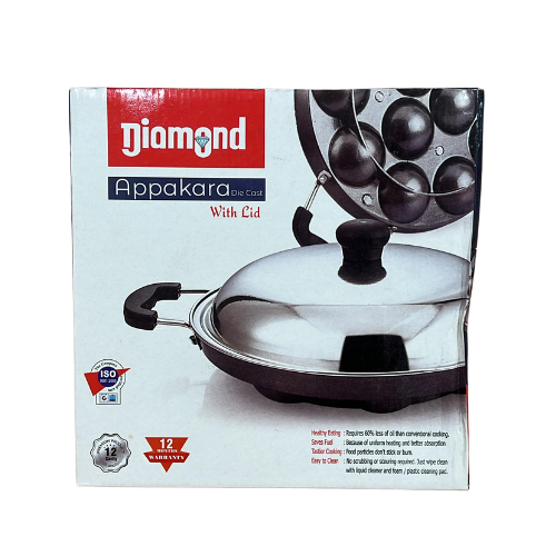 Buy Diamond Plus Appam Maker - 12 Scoops Online