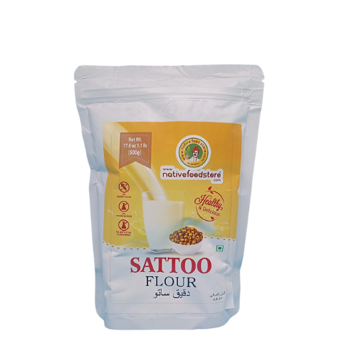 NATIVE FOOD STORE SATOO FLOUR 500G