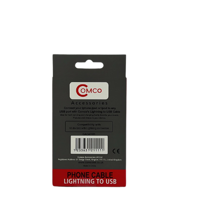 COMCO LIGHTNING TO USB 1M FAST CHARGE CABLE - 2.1A
