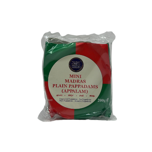 Buy HEERA MINI MADRAS PLAIN PAPPADAMS 200G 4" INCHES Online