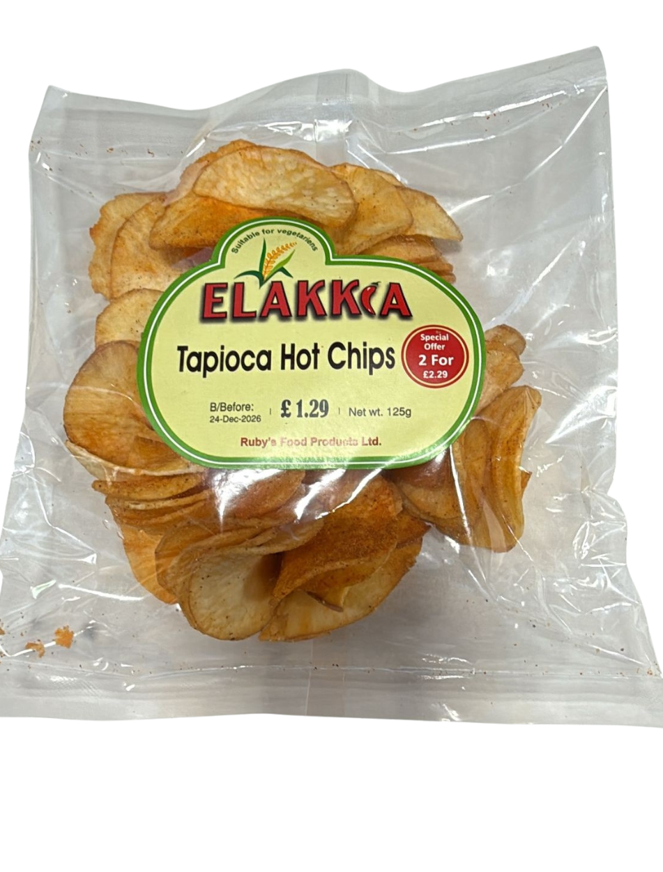 ELAKKIA TAPIOCA HOT CHIPS 125G