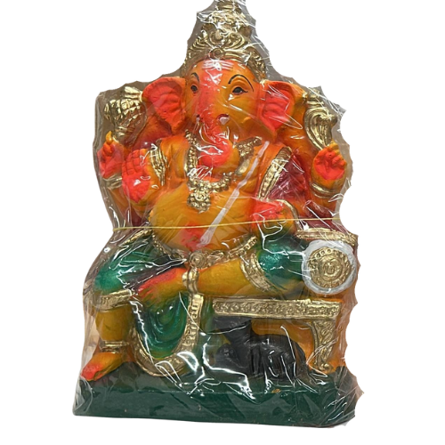 VINAYAGAR (GANESH) COLOURED STATUE 10 INCHES