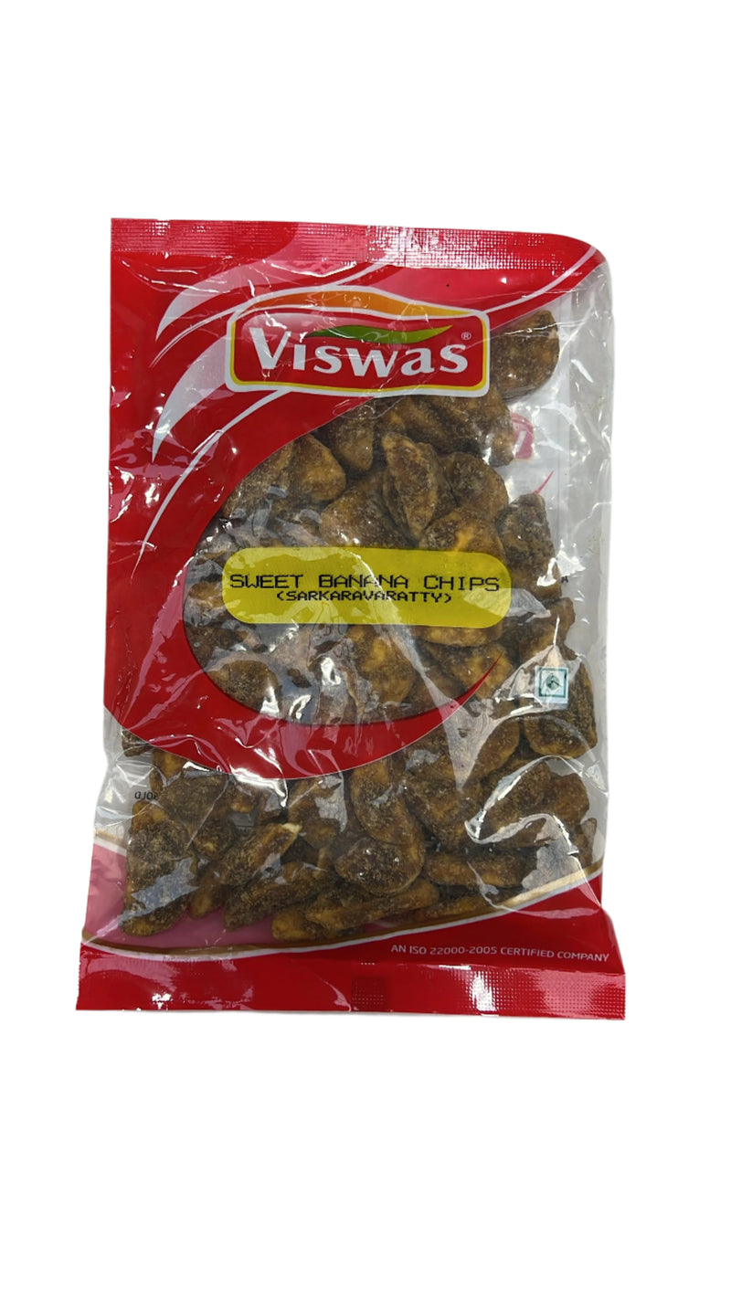 VISWAS JAGGERY COATED BANANA CHIPS (SARKARAVARATTI) 150G
