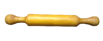 WOODEN CHAPPATHI ROLLER (YELLOW)