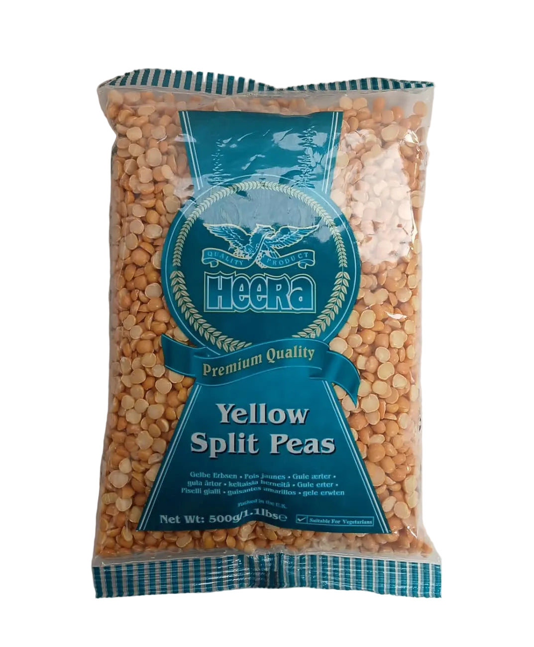 HEERA YELLOW SPLIT PEAS 500G