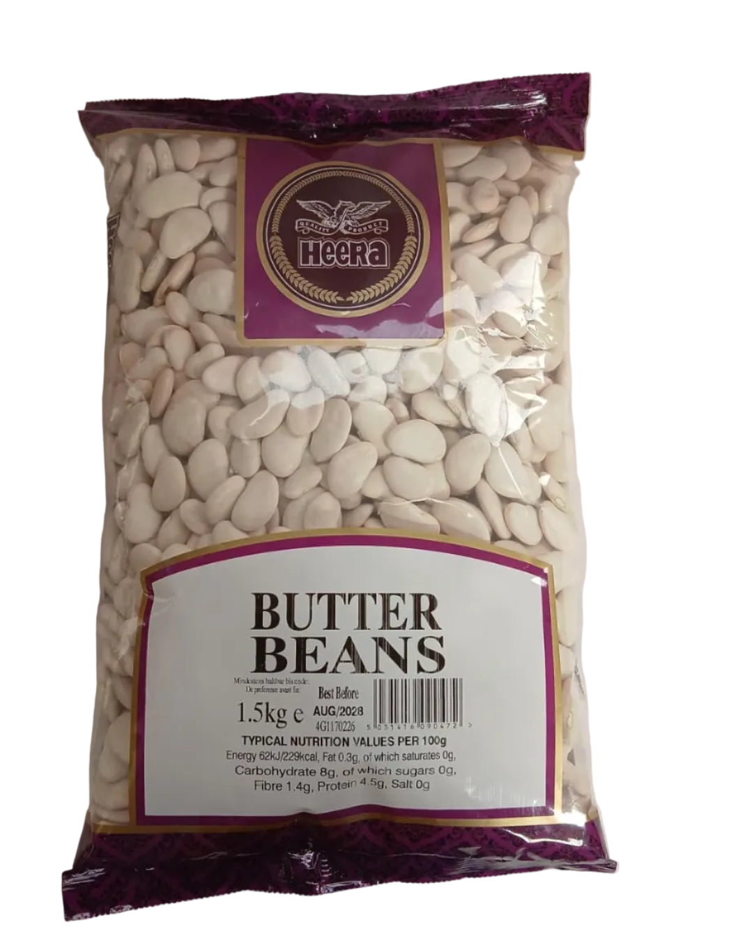 HEERA BUTTER BEANS 1.5 KG